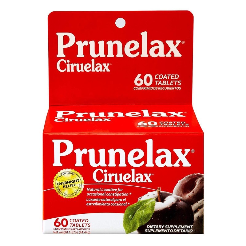 Prunelax Ciruelax Natural Laxative Supplement Tablets Senna and Dried Plum