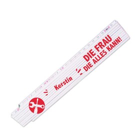 Ruler with Name Kerstin and Motif – The Woman Who Can Everything – | Link Scale Printed with Name | Many Names to Choose From