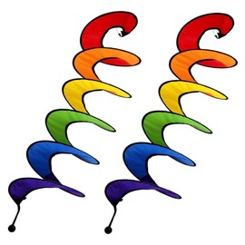Gatuida 2Pcs Rainbow Wind Spinners Outdoor Rotating Decor for Garden Patio Lawn Wind Catching Ornament with Intricate Design Easy to Install Durable for Years