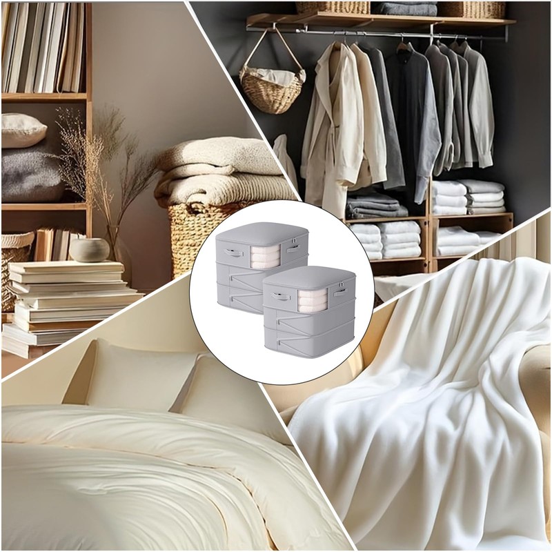2Pack Compression Comforter Space Saving Bag - 136L Each 3