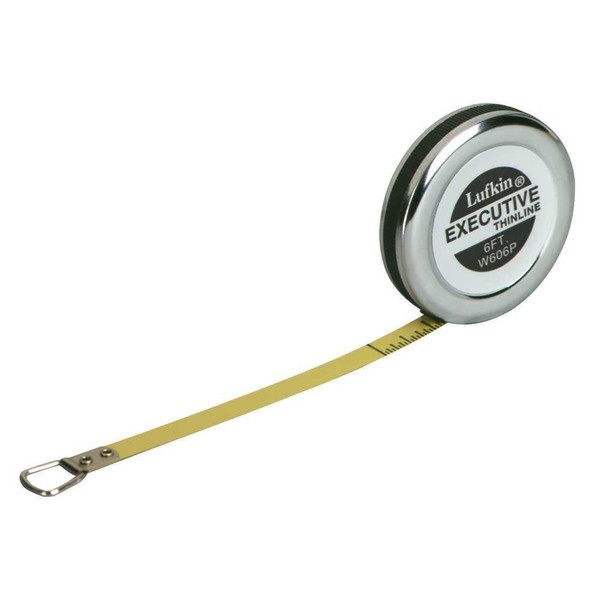 Crescent Lufkin 6mm x 2m Executive Diameter Yellow Clad A20 Blade Pocket Tape Measure - W606PM