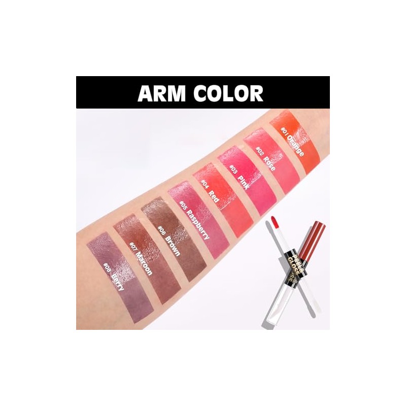 Juego combinado de aceite de labios 2 en 1, tinte