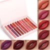 Low Gloss Lipstick NonStick Matte Lip Gloss 10pcs Matte Lip