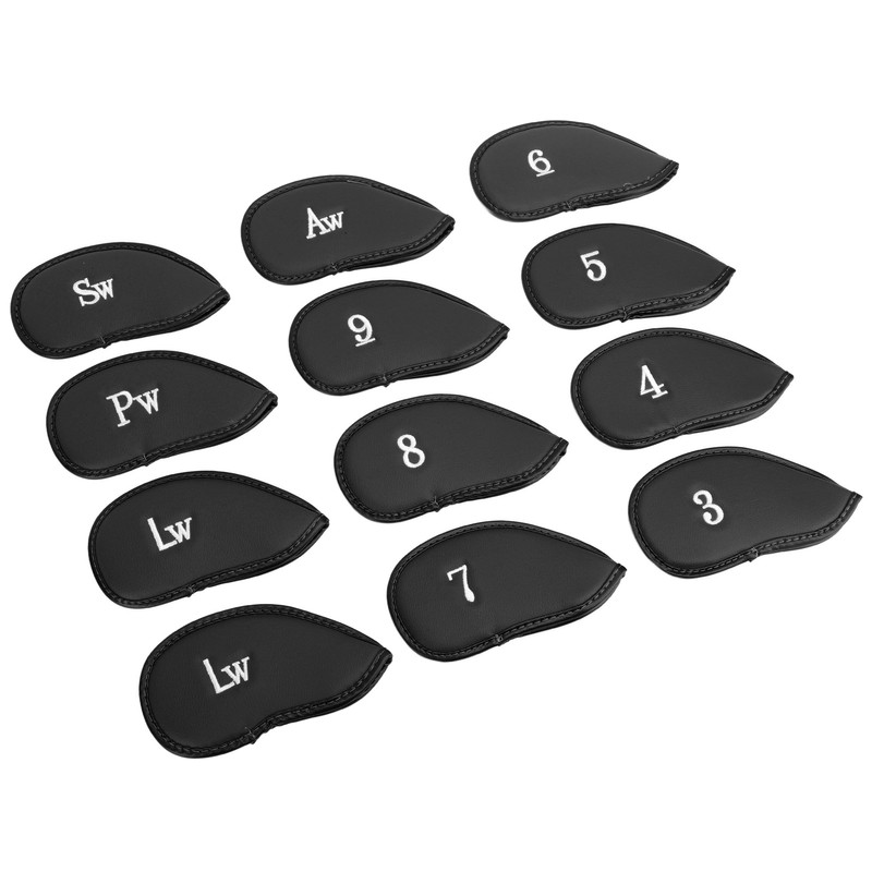 12Pcs Golf Iron Covers Set with Numbers Soft Protective Golf