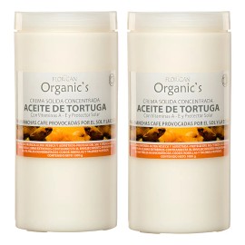 Crema Protectora Aceite De Tortuga 1kg. Florigan® 2 Piezas Dulce