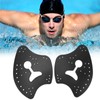 1 Pair Hand Paddles for Swim PP Silicone Adjustable Hand