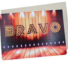 Whitman and Daughter Congratulations Card or Proud of You or Bravo (7X5 Inch) Blank Inside for a play, theater, orchestra show, dance recital, acting performance - 271