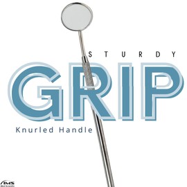 Dental Mirror Stainless Steel with Handle 6.5" Dentist Tool for Teeth Cleaning Plaque, Mouth Inspection, Lash Extension Mirror, Eyelash Extensions Dental Mirror Inspect Instrument Makeup (1 Pcs)