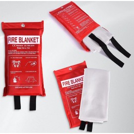 Quick Release Large Fire Blanket for Home Office Kitchen Caravan Waffle Safety Blanket, Emergency Survival Safety
