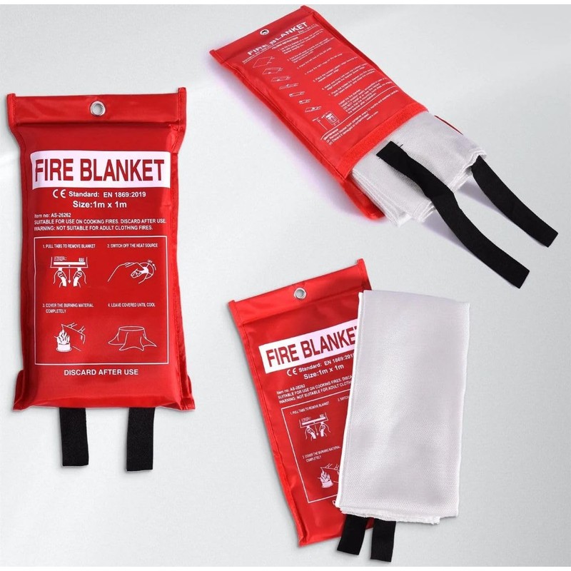 Quick Release Large Fire Blanket for Home Office Kitchen Caravan