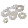 M8 X 25mm Nylon White Penny Washers Fender Repair Washer