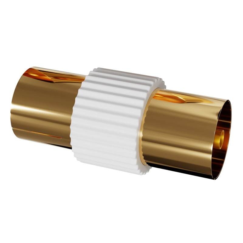 ConnectingU White 1m TV Aerial Cable Male to Male with