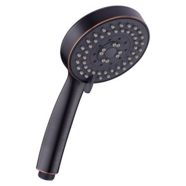 5 Function Handheld Shower Head - High Pressure Bath Spa Fixture, 4" Oil Rubbed Bronze Finish