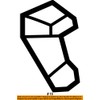 VW Original Hook Black - 3C9861337 1QB