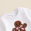 Loalirando Toddler Baby Boys Girls Christmas Outfit Embroidery Long Sleeve