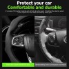 Mandark Car Steering Wheel Cover Suede Sport Vehicle Steer Wheel