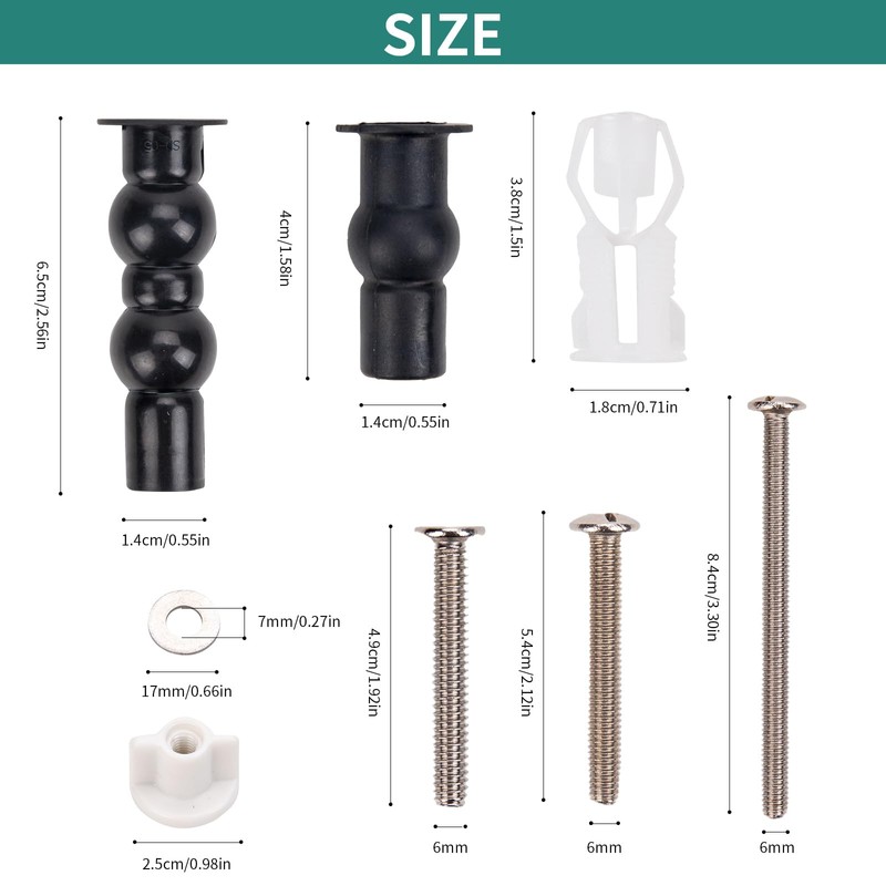 Toilet Seat Fixed Screw Toilet Seats 24 Pieces