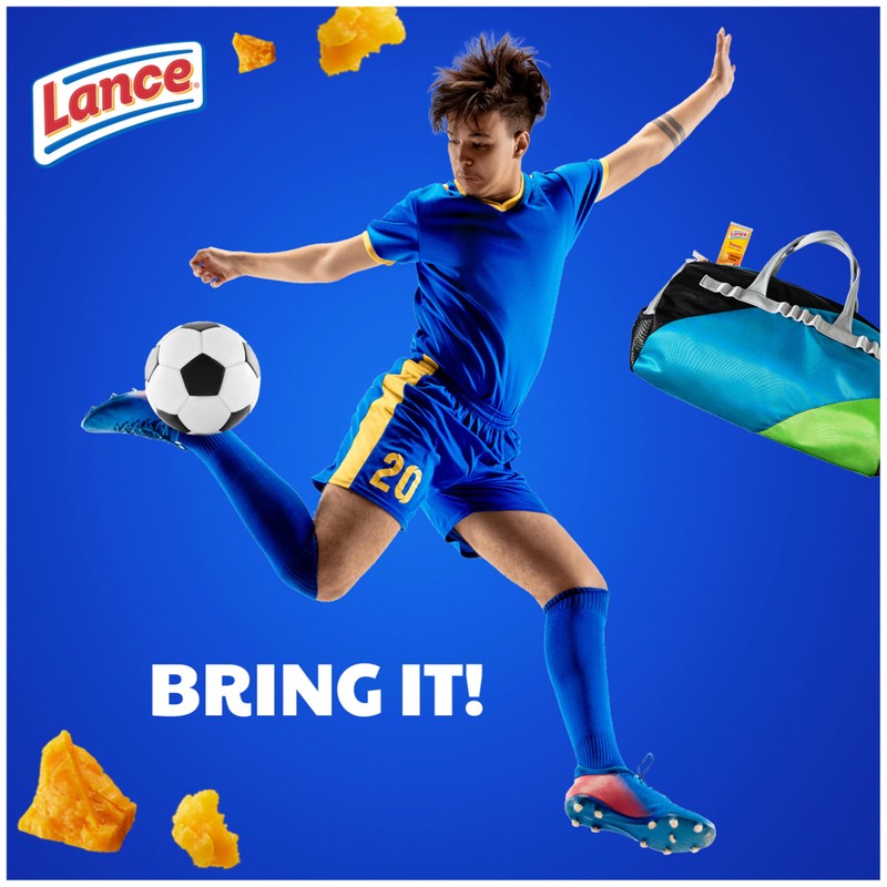 Lance Sandwich Crackers, Toasty Cheddar, 8 Individually Wrapped Packs, 6