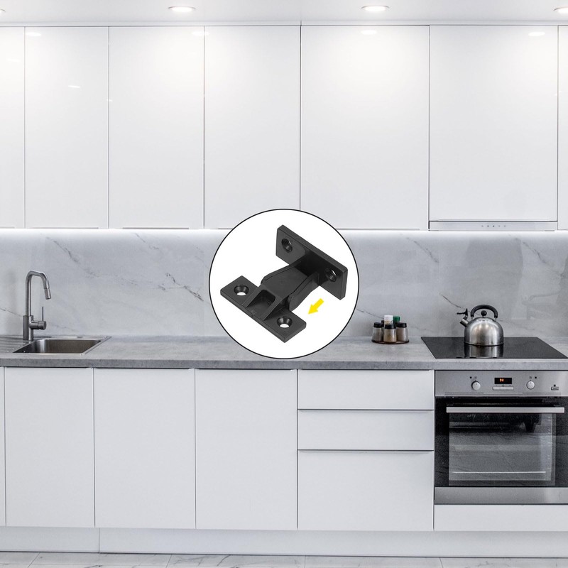 uxcell 5 Pcs Fitting Furniture Panel, 48*21*25mm Joint Bracket Push-On