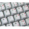 THAI-ENGLISH NON-TRANSPARENT KEYBOARD STICKER WHITE BACKGROUND