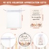 Threehoney 48 Sets Volunteer Appreciation Gifts Bulk Thank You Keychain
