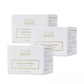 Atomy 애터미 앱솔루트 히노키 클레이 마스크 50ml 3개 Atomy Absolute Hinoki Clay Mask 50ml 3pcs