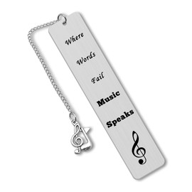 Music Lovers Gifts Musicians Gifts Bookmark Gifts Music Gifts for Music Lovers Daughter Son Encouragement Gifts for Guitar Piano Player Graduation Birthday Gift Music Teacher Student Gifts