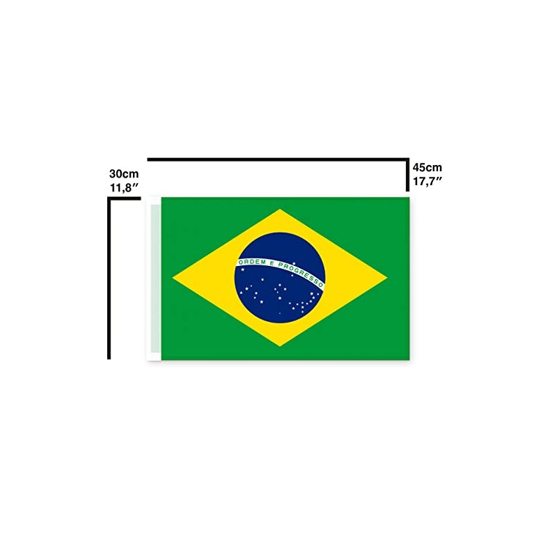 Brick Takeover Brazilian Flag - Brazil Flag - Green -