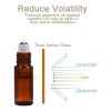 10 Pz Envase Botella Roll On Vidrio 10 Ml Ambar