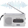 Universal Portable AM/FM Mini Radio Stereo Speakers Receiver Music Player