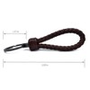 LABEN Key Chain Lambskin Handwoven Genuine Leather Keychain - Brown
