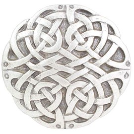 BELTINGER Belt Buckle Celtic Knot 4.0 cm Buckle Interchangeable Buckle Belt Buckle 40 mm Solid LARP and Medieval Outfit, Antique silver