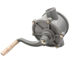 Hand Gas Diesel Transfer Pump for 30 Gallon 35 Gallon 40 Gallon Gas Fuel Diesel Caddy, Aluminum Drum Rotary Hand Pump Easy to Handle, Inlet Pipe & Outlet Pipe 1-1/4" (Only Pump & Grip)