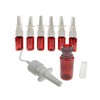 ericotry 12PCS 20ml Refillable Amber Plastic Fine Mist Nasal Spray