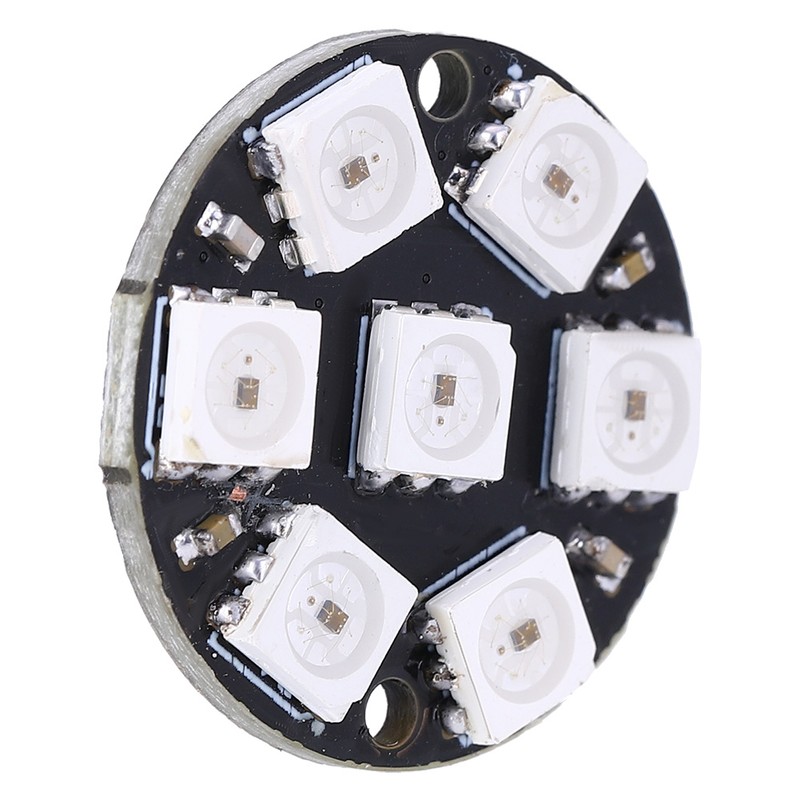 10Pcs LED Driver Development Board Round Built In Color Light