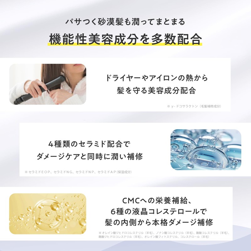 plus eau Hydro Milk, Unscented Hair Milk, Non-Rinsing Treatment, Serum,