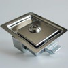 2 PCS Flush Mount Paddle Handle Stainless Steel Locking Door