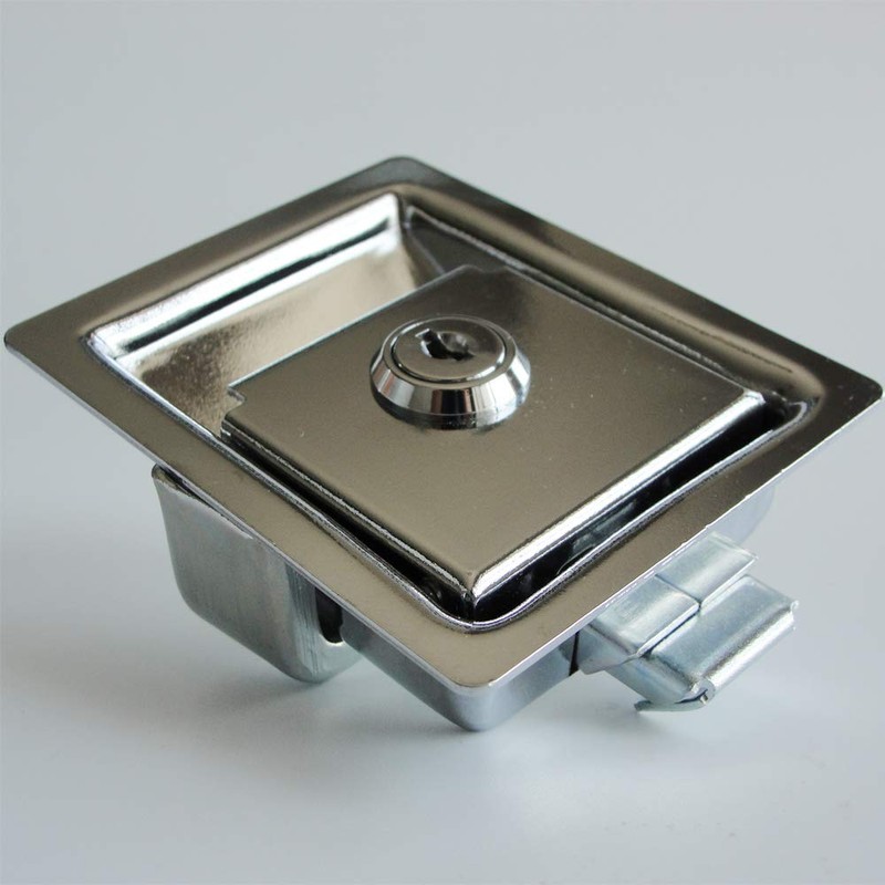 2 PCS Flush Mount Paddle Handle Stainless Steel Locking Door