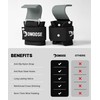 DMoose Fitness Weight Lifting Hooks (Pair) for Deadlifts, Pull Ups,