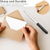 3 Lightweight Stainless Steel Envelope Openers – One-Piece Design Mail