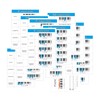 14 Pcs Piano Chord Chart & Scale Poster Perfect for