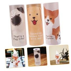 Zerodeko 40 Sheets Each Car Tissue Holder Round Tissue Box Napkin Holder Decorative Car Tissues Cylinder Set of 3 for Auto Home