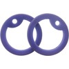 ARMYU Military Dog Tag Silencers Round Silicone Rubbers Set (Purple)