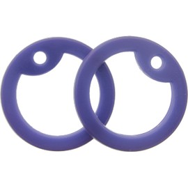ARMYU Military Dog Tag Silencers Round Silicone Rubbers Set (Purple)
