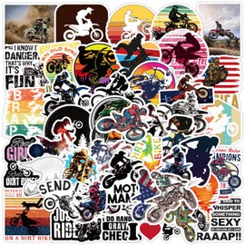 Sanyeyufeng Bike Motorcycle Water Bottle Stickers 50 PCS Bicycle Motocross Waterproof Vinyl Stickers Laptop Notebook Cup Suitcase Phone Skateboard Guitar Bike Stickers (Model-4)