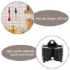 JIANGCHA 4 Pieces Mop Wall Mounted Clips Mop Broom Holder