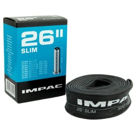 Impac Unisex's AV26 Inner Tube, Black, 26 x 1 1/4-1.75"