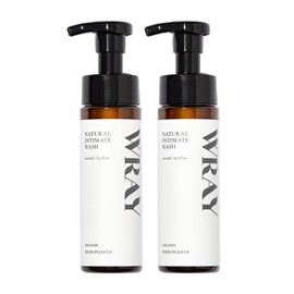 WRAY Natural Intimate Wash, Delicate Zone Soap, Organic, Moisturizing, Foam, 9 Additives, 100% Naturally Derived, Weak Acid, 7.8 fl oz (200 ml) x 2 Bottles