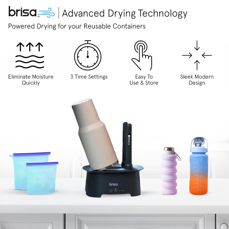 Bottle Drying Rack by Brisa - Powered Drying for Bottles,