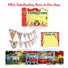 Circus Carnival Happy Birthday Banner Pennant